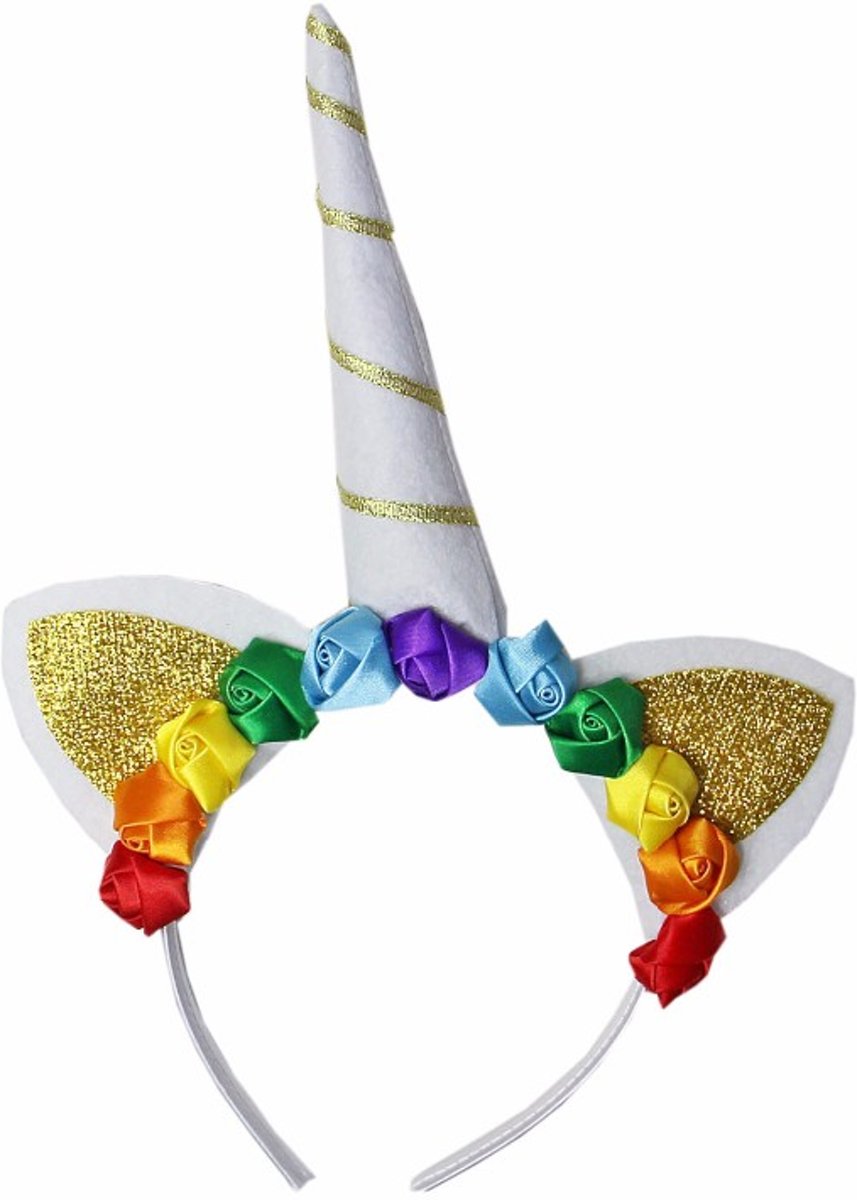 Unicorn diadeem regenboog | Eenhoorn diadeem regenboog